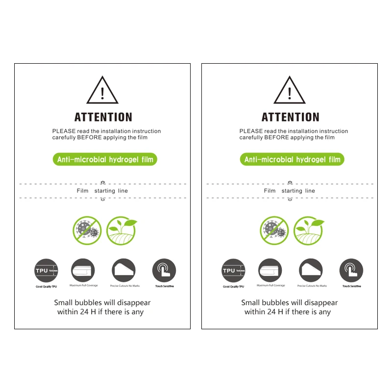 Support OEM/ODM Anti-Scratch Hydrogel Film Full Coverage Anti-Microbial TPU Screen Protector Film For Hydrogel Plotter