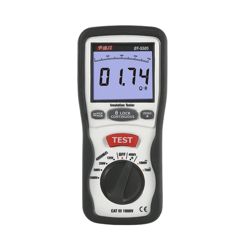 DT-5505 New Handheld Insulation Compact Digital Resistance Measuring Instrument