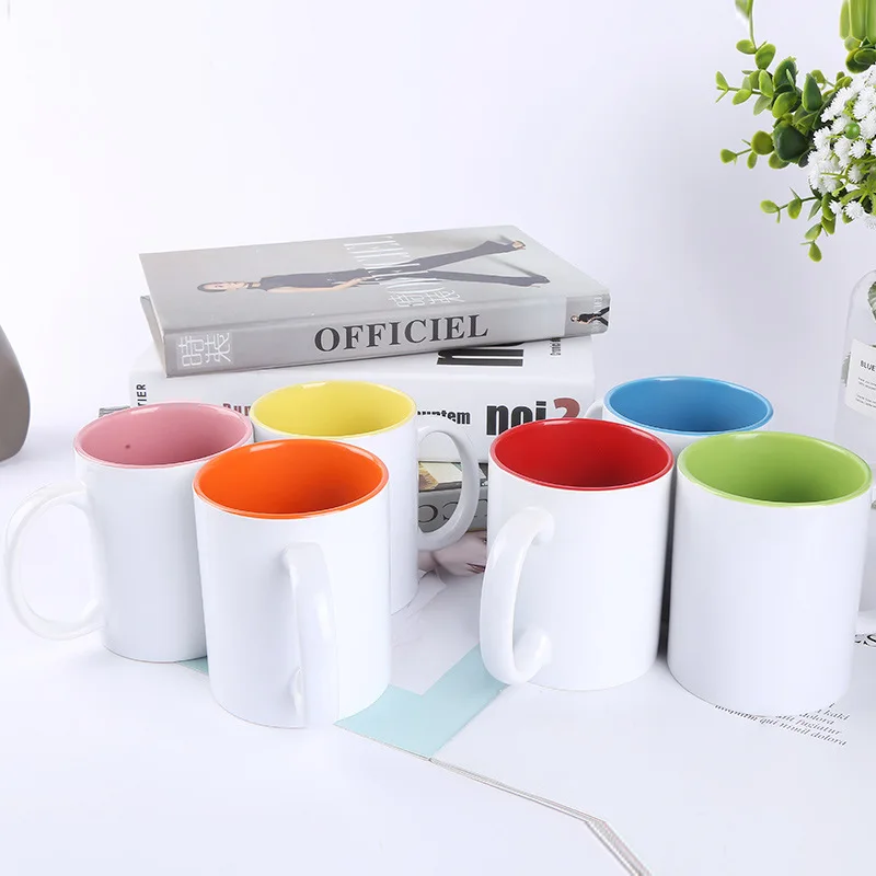 Heat Transfer Printing Cup DIY Mark Coated Ceramic Blank Advertising Print Photo LOGO Mug