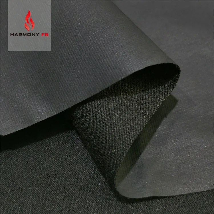 Modacrylic Cotton Knitted Waterproof Flame Resistant PU Coated Fabric