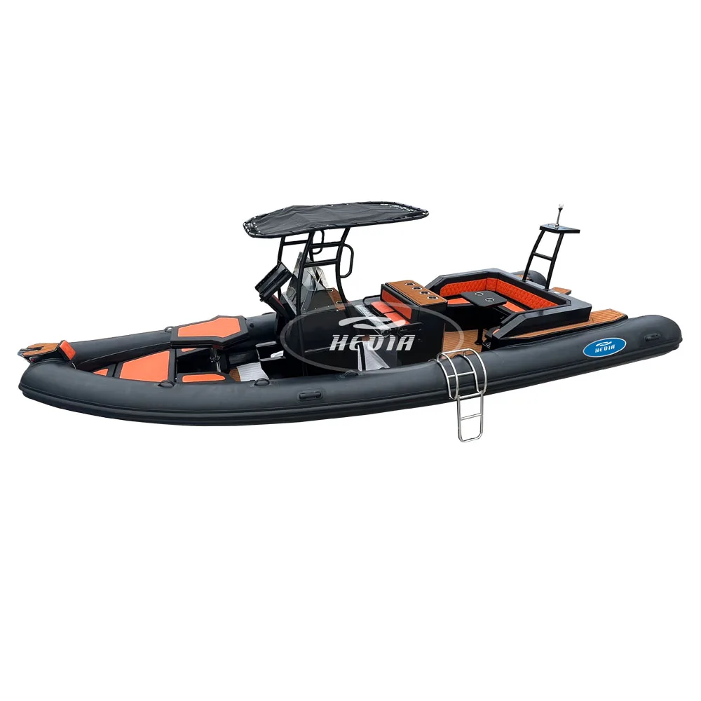 26-футовая алюминиевая рыболовная лодка консоль hypalon dinghy с алюминиевым дном