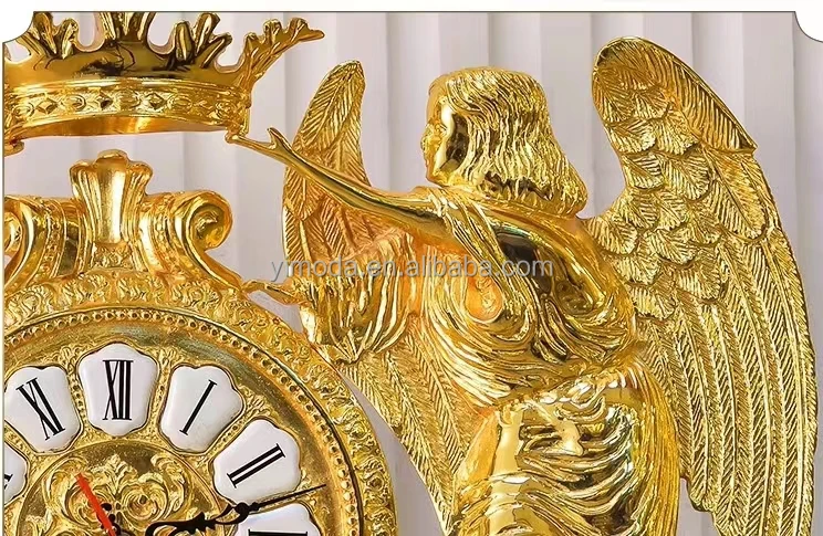 villa decoration table stand jade copper antique clocks for home living room luxury decor table clock