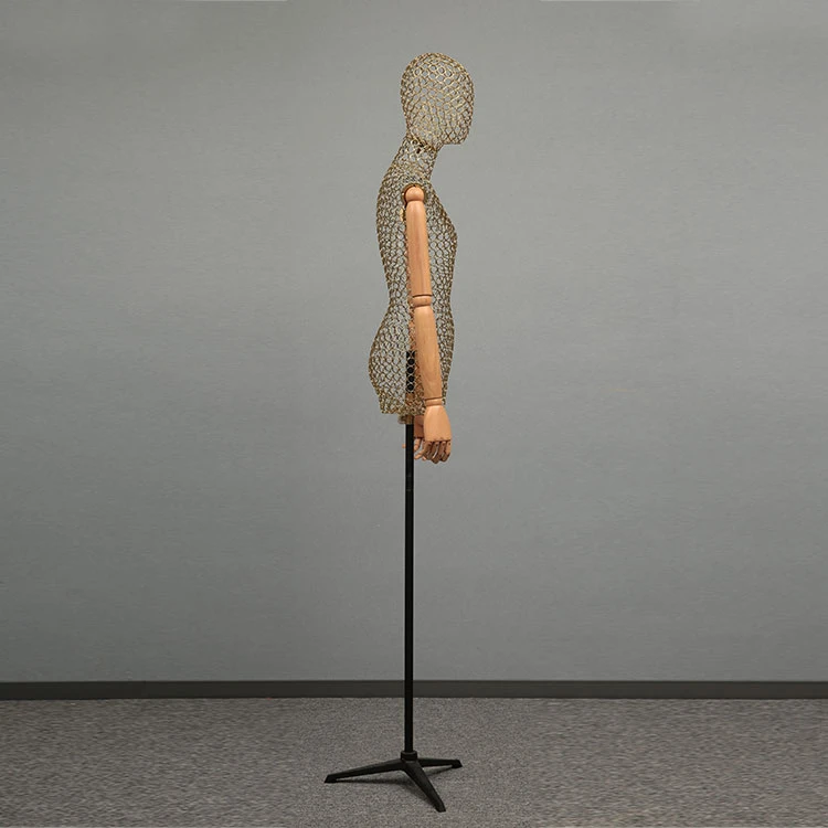 Good Quality Gold Female Mannequin Wholesale Full Body Display Gold Mannequin