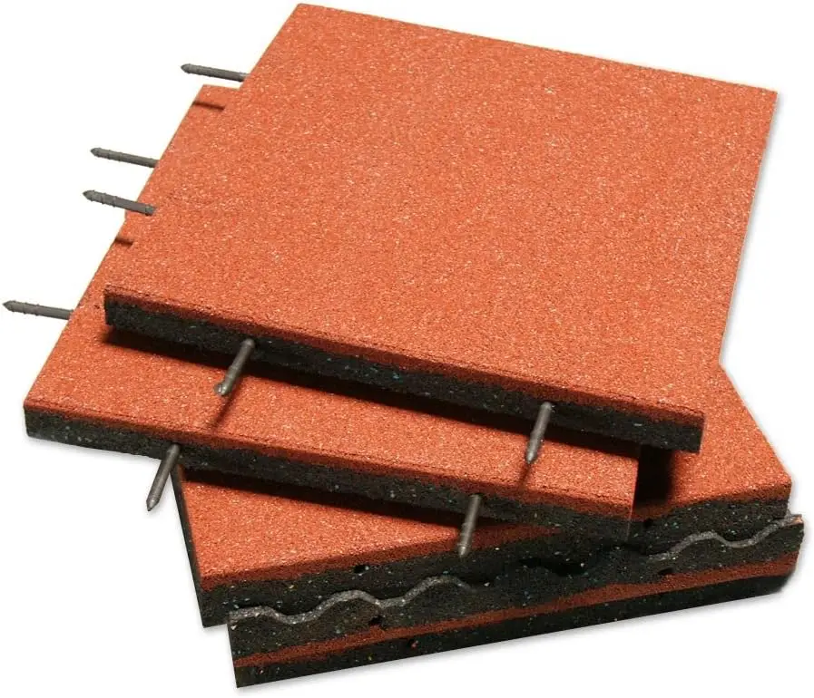 Good insulation badminton court rubber floor mat anti-fall children outdoor playground rubber matting