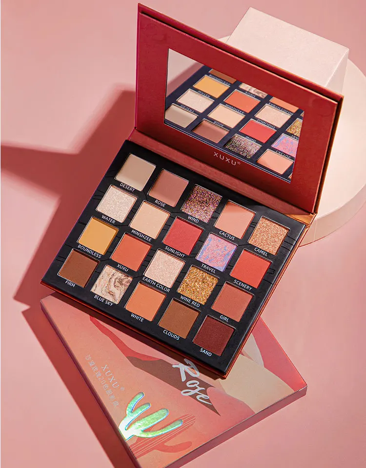 20 Colors Eyeshadow Palette Vegan Pigment Mermaid Shimmer Eyeshadow Makeup Custom Makeup Private Label Eye Shadow