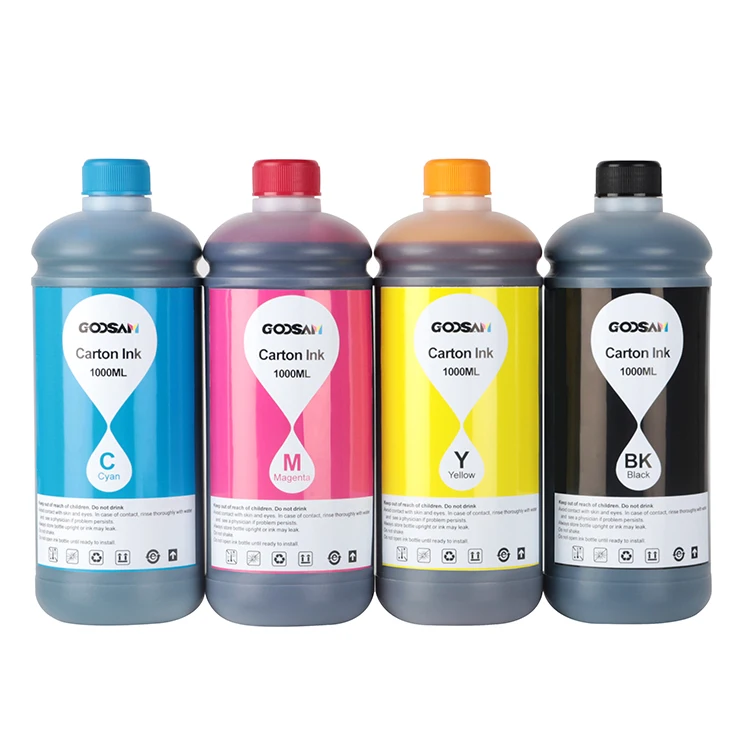 Goosam Carton Box Paper Cup Printing Bulk Refill Pigment Ink For HP 452 HP452 Printer