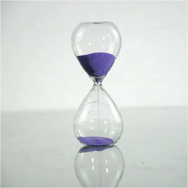 Wholesale Colorful Glass Sand Clock High Borosilicate Glass 5/10/30/60 Minute Hourglass Sand Timer