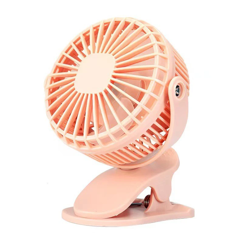 2024 Best Selling Cool Breeze Cooling Fan USB Rechargeable 360Rotating Fan With Battery Home Summer Anti-slip Cushion Clip Fan