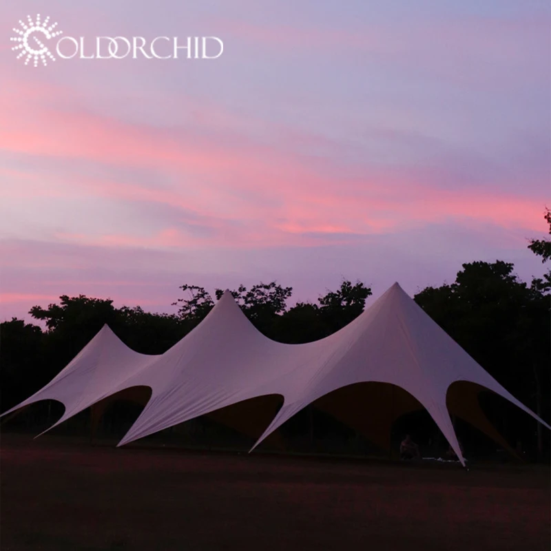 Glamping UPF 50+ outdoor waterproof camping extra large wedding party sun shade canopy tents for events