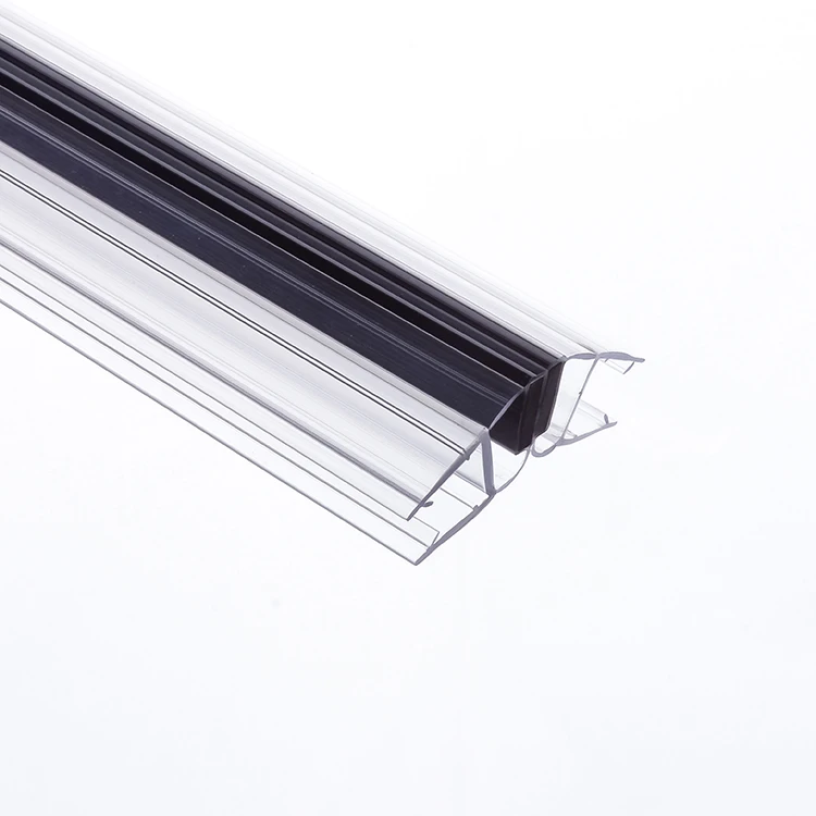Hot sale Bathroom Glass door 135 degrees Magnetic Seal Strip Shower door transparent Waterproof seal strip