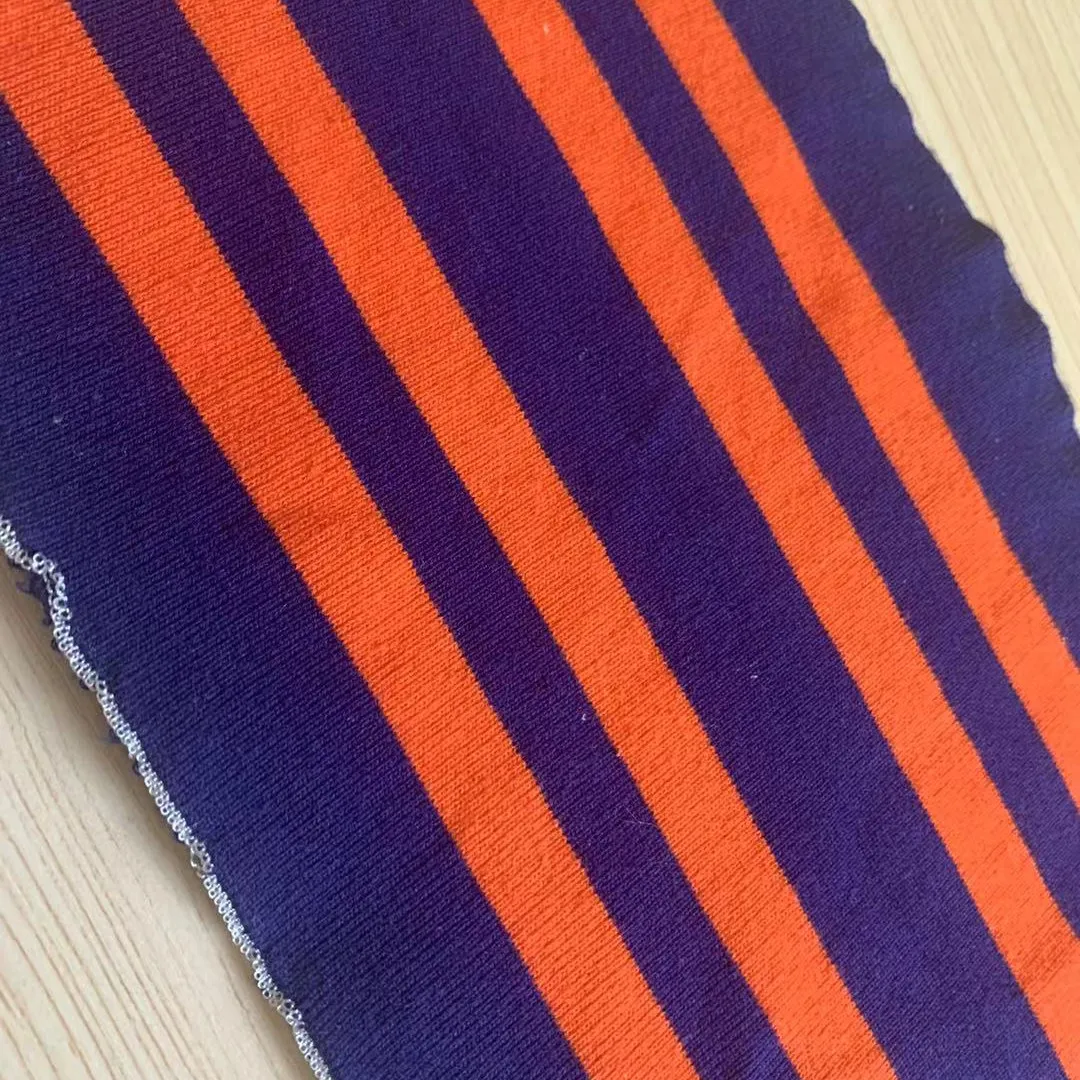 Полосатая плоская трикотажная ребра по индивидуальному заказу 1x1 ребристая трикотажная ткань для пояса