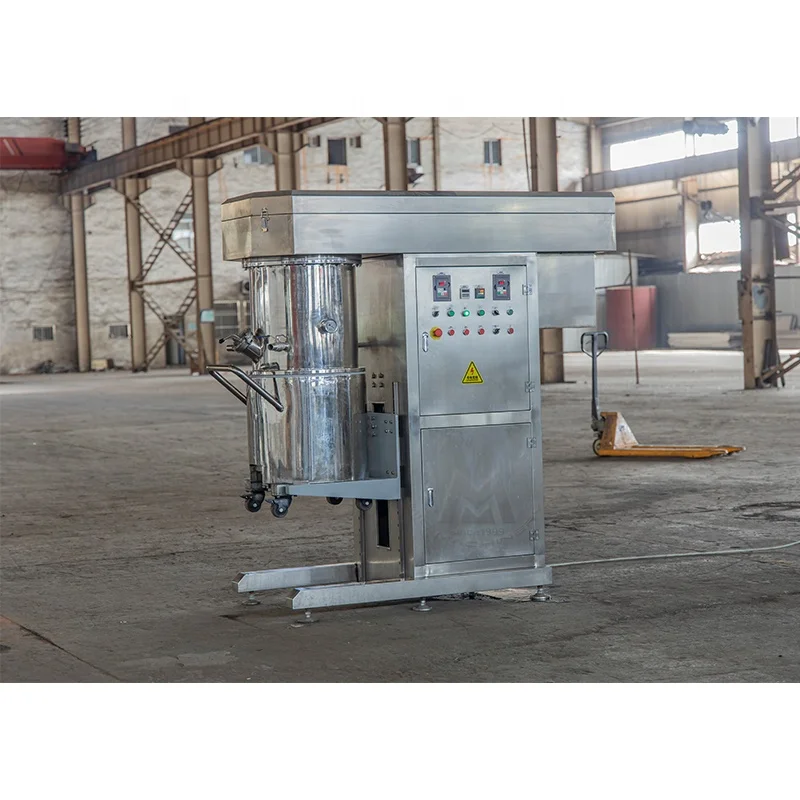 Automatic 30L Dual Blade Industrial Lab Polymer Epoxy Resin Vacuum Machine Double Planetary Mixer