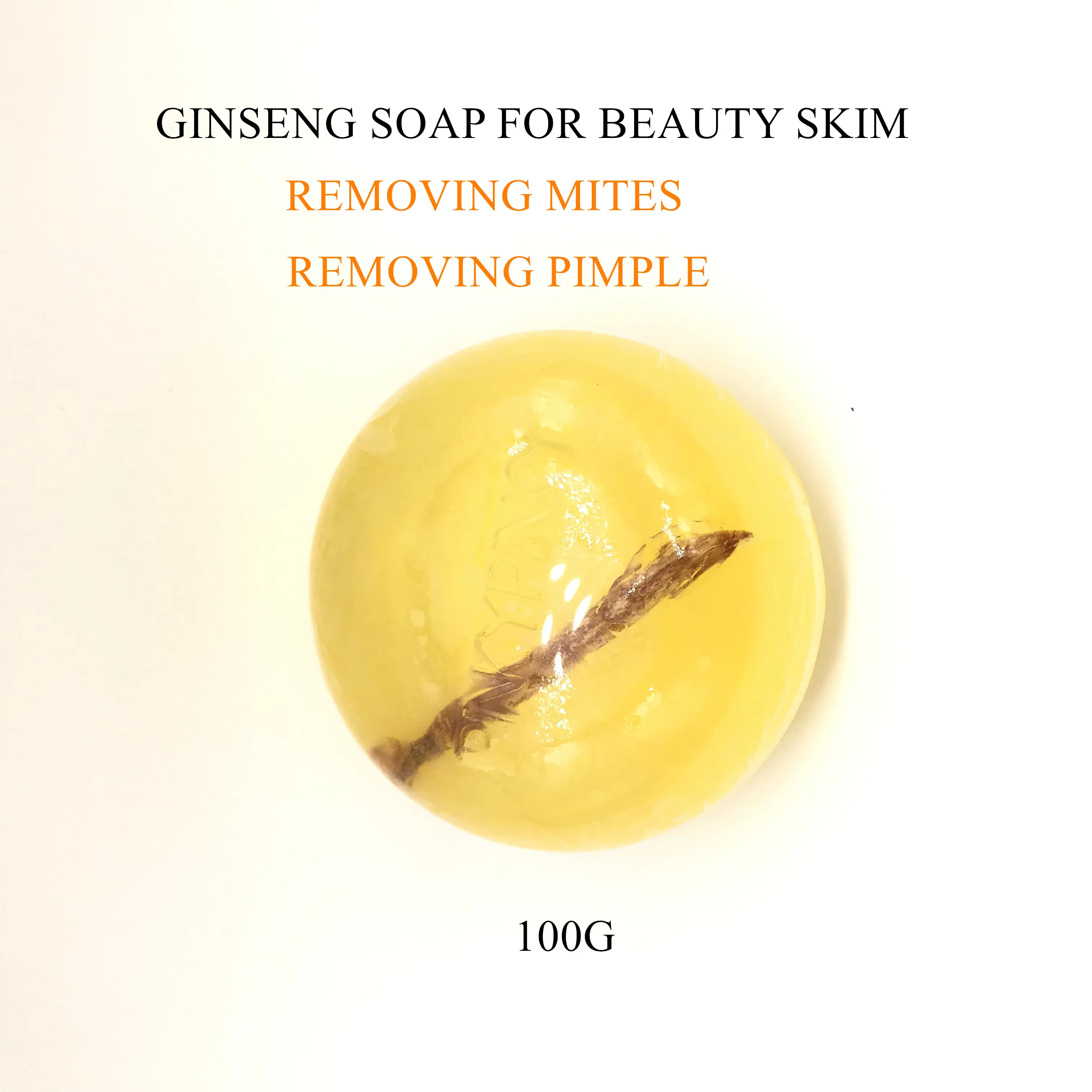 acne pimples soap Ginseng Soap 100g Removing mites