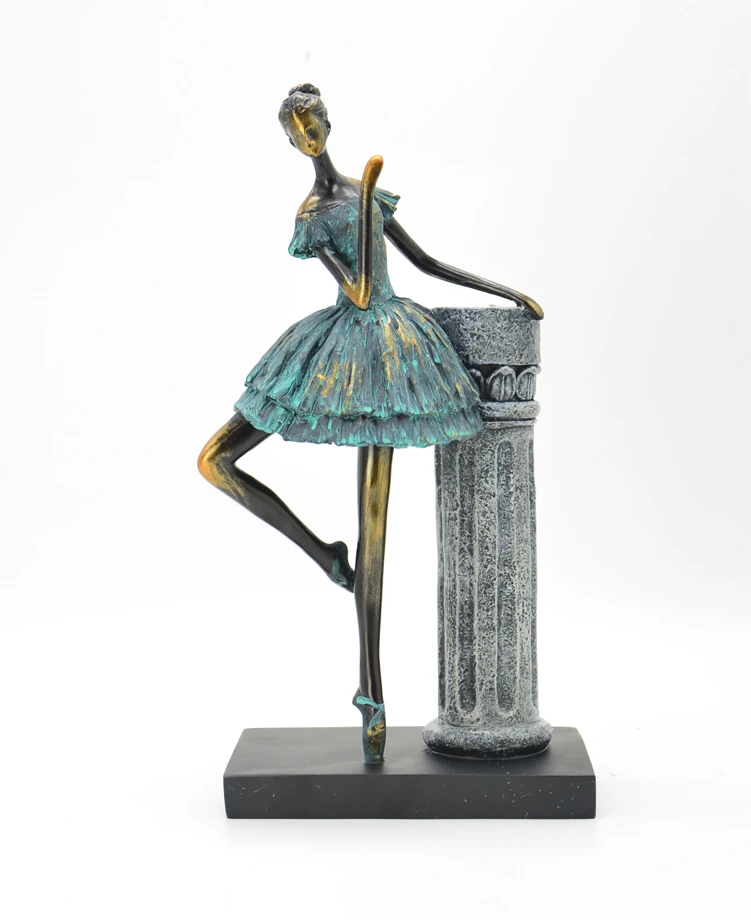 Factory Direct Loving theme Modern Decoration resin figurine  dancing ladies with frame sculpture resin statue for office decor