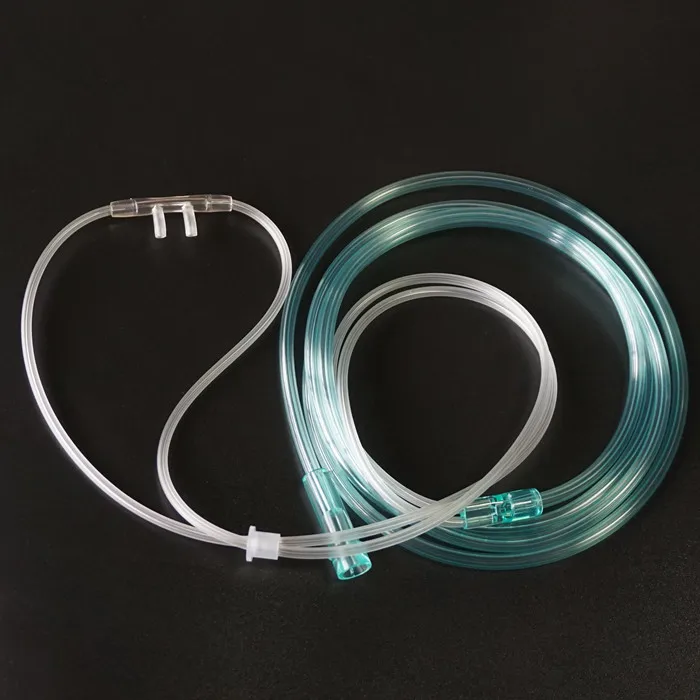 Manufacture colored infant and adult PVC nasal oxygen cannula tube sizes
