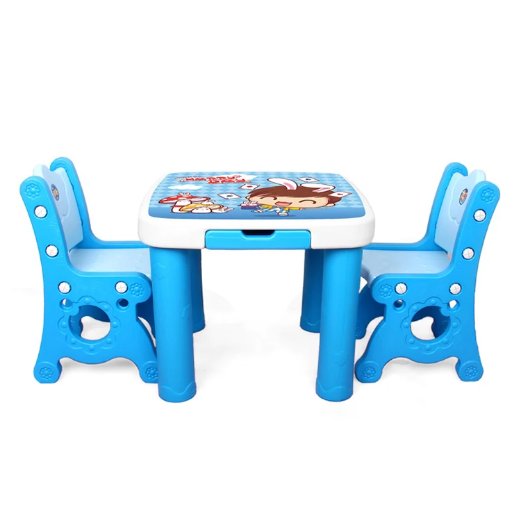 Multifunction Kids Study Drawing Table Chair Set Kids Plastic Furniture Study Table And Chairs