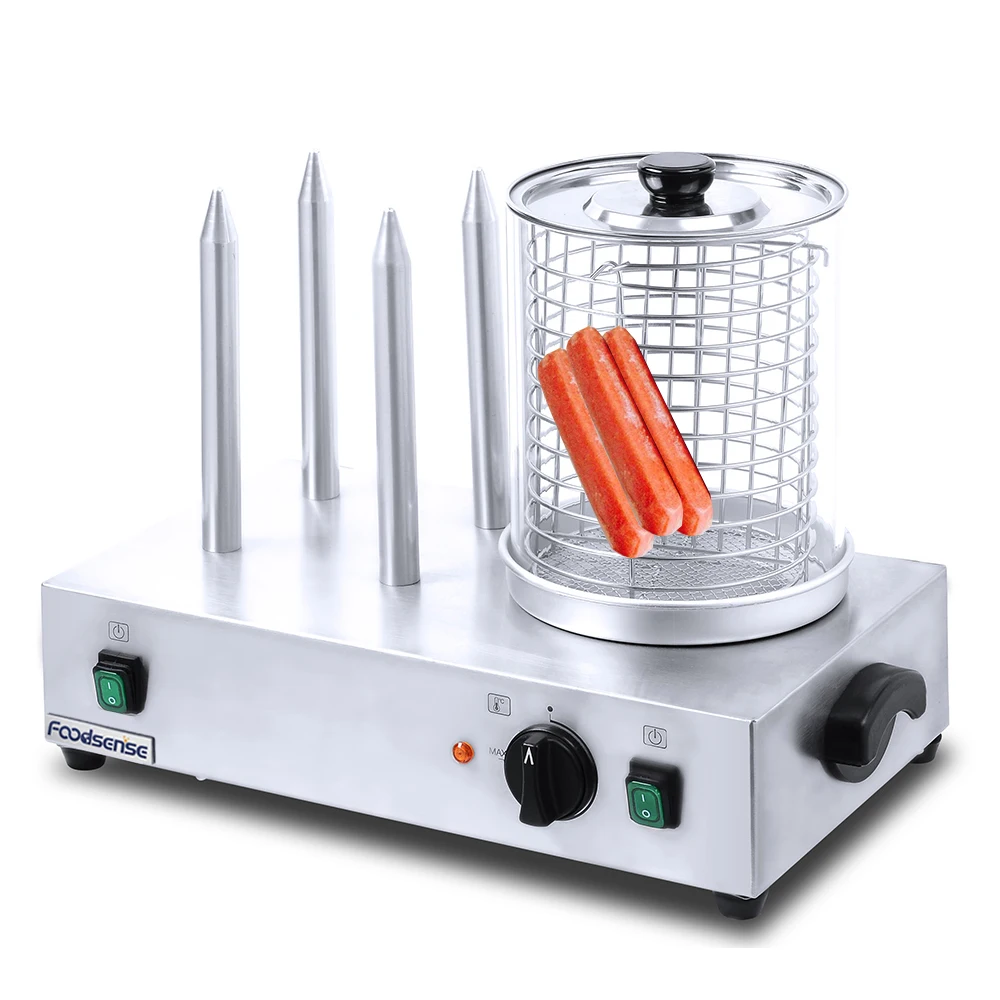High Quality Stainless Steel Safe Hot Dog Grill Sausages Roller Electric Hot Dog Machine