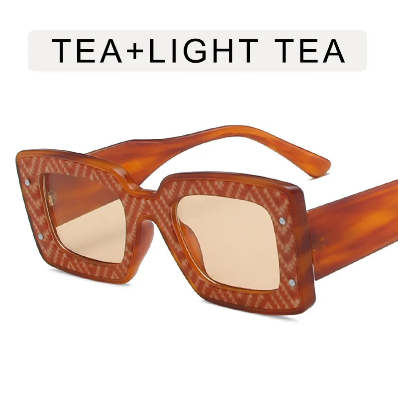 HW011 2022 Fashion Vintage Brand Designer Oversized Square Shades large frame Square Sun glasses Men Women Sunglasses