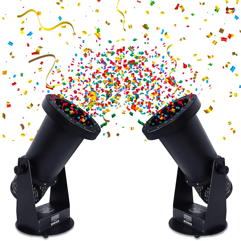 mini ceiling eco-friendly pink blue confetti making blaster cannon a shooter a fabriquer des machine co2 stage effects