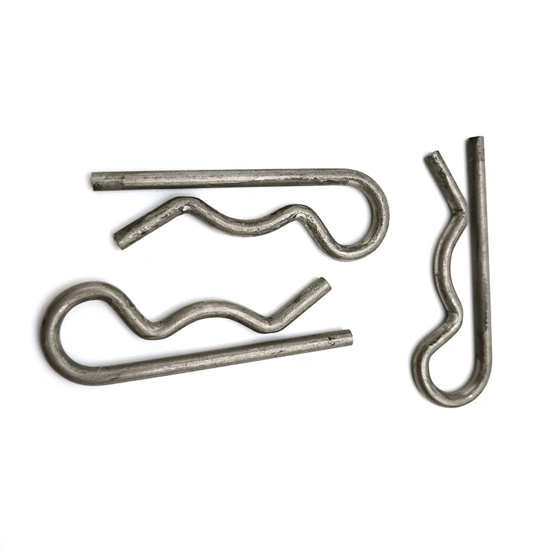 Hongsheng Cotter R pin Metal Spring Stainless Steel 6 MM Precision Wire Bending forming Custom Spring Clip