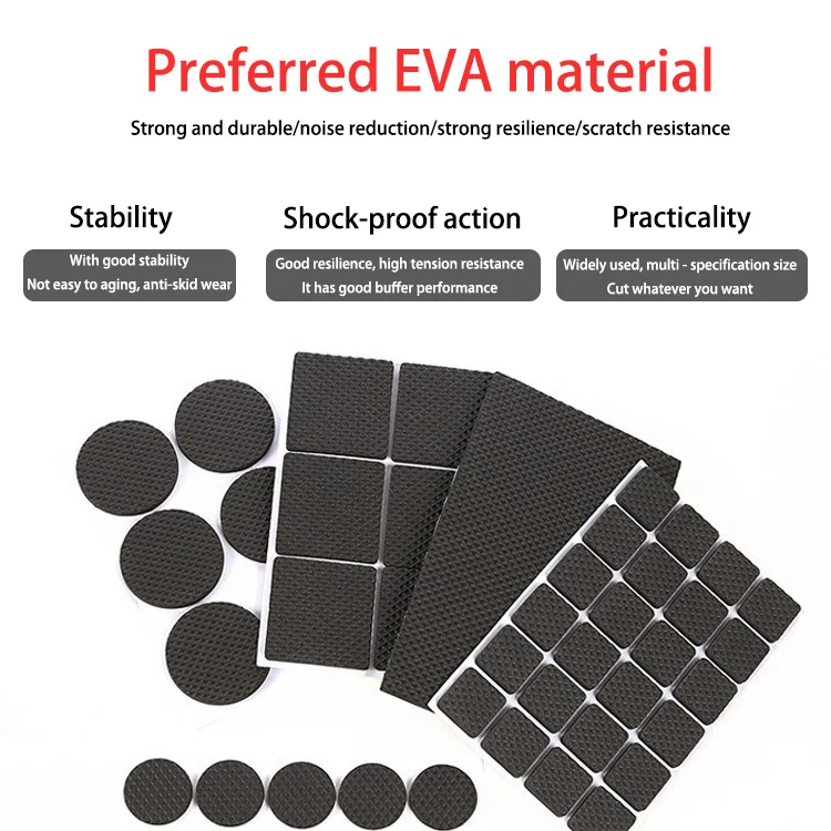 Deson Self-adhesive Anti-slip Adjustable Combo EVA Furniture Pads Suitable for Home Furniture decor electronic