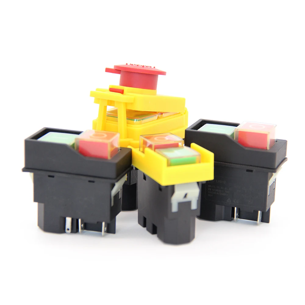 
250V IP55 Safety Lock Function Power Tool Accessories Electromagnetic Switch 