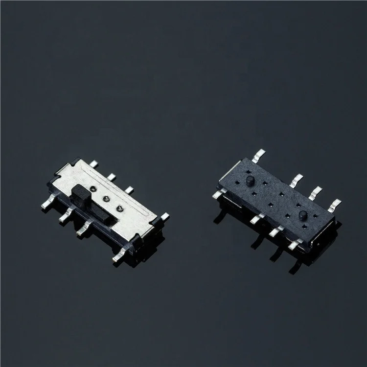 mini 3 position slide switch 8 pin push handle switch micro switch