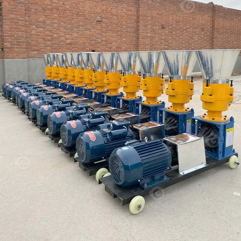 Rice Straw Briquette Diesel Powered Manual Fish Feed Four Roller Electric Animal 1000kg Pellet Make Machine