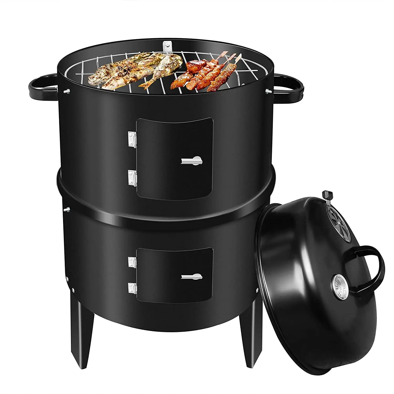  Домашняя кухонная пицца древесный уголь портовый Asado Edelstahl Parrilla A Ahumador De Carnes Barbacoa гриль для