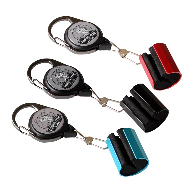 iLure Red Blue Black Rod Clamp Portable Hanging Rod Tool Clamp On Fishing Rod Holder