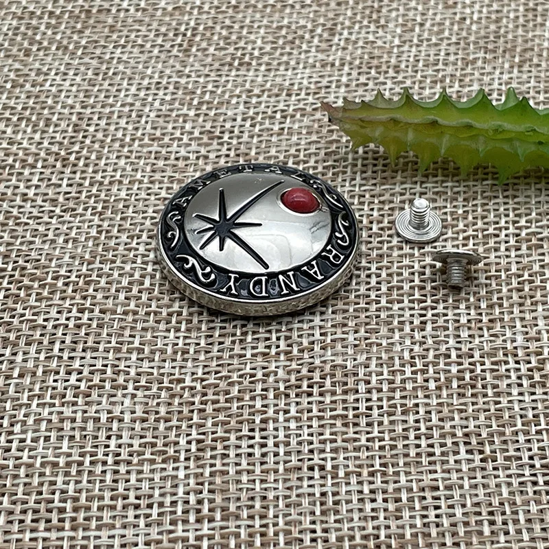 Оптовая Продажа с фабрики, декоративные металлические винтовые Кончо для кошелька