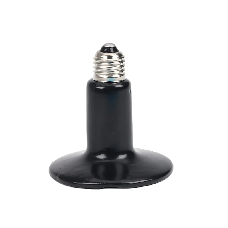 Huzhou Factory 100W 150W E27 Infrared Heat Ceramic Heater Emitter For Chicks Poultry Reptile Terrarium Pet