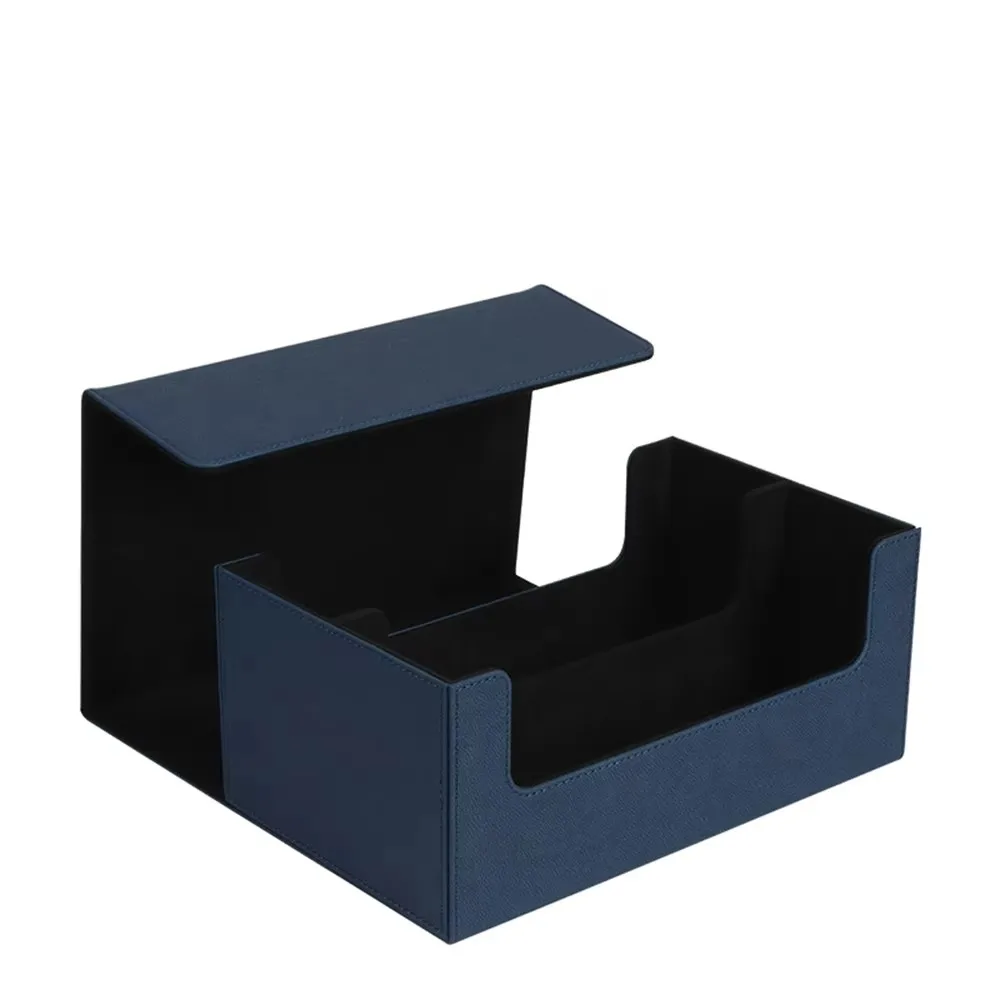 HONG HUAN  For Large capacity P.s.a Leather velvet Custom Collector Gift Storage Box Graded Psa Graded Rating card brick box