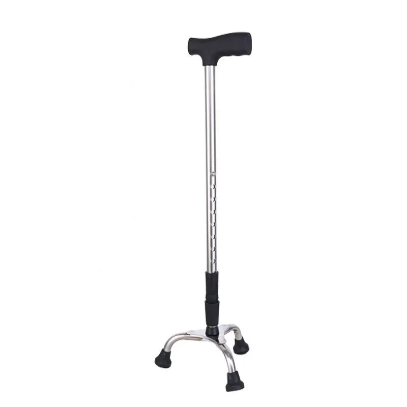 Lightweight Elderly Telescopic Cane With Low Price Stainless Steel Three Legged Elderly Cane for Disabled People