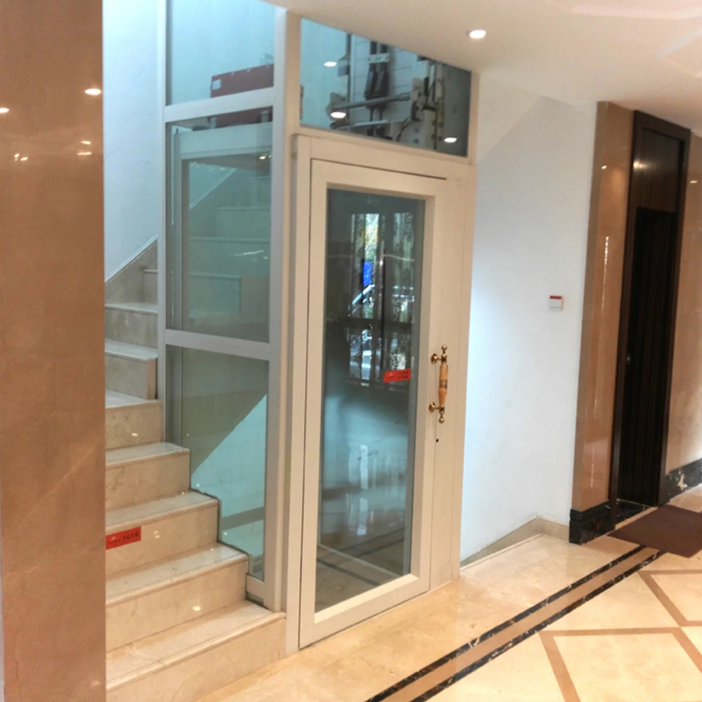 400kg villa lift home no pit beautiful good price and quality easy-to-install hydraulic home elevator lifts elev elevators