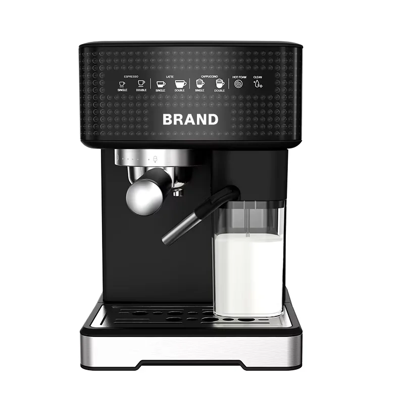 Custom 3 in 1 Semi-Automatic Latte Coffee Maker Office Home Use 20 Bar Italian Espresso Machine with Milk Tank Steam Wand