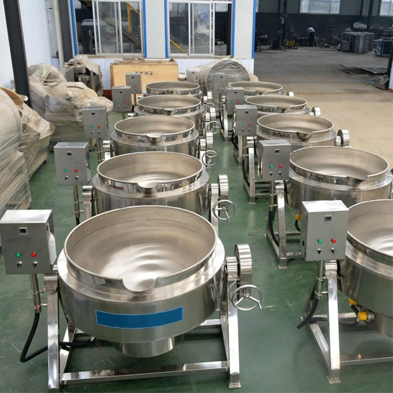 Small Heat Mixer Cooking sauce Making Equipment sauce jam cooking machine food steam jacketed kettle