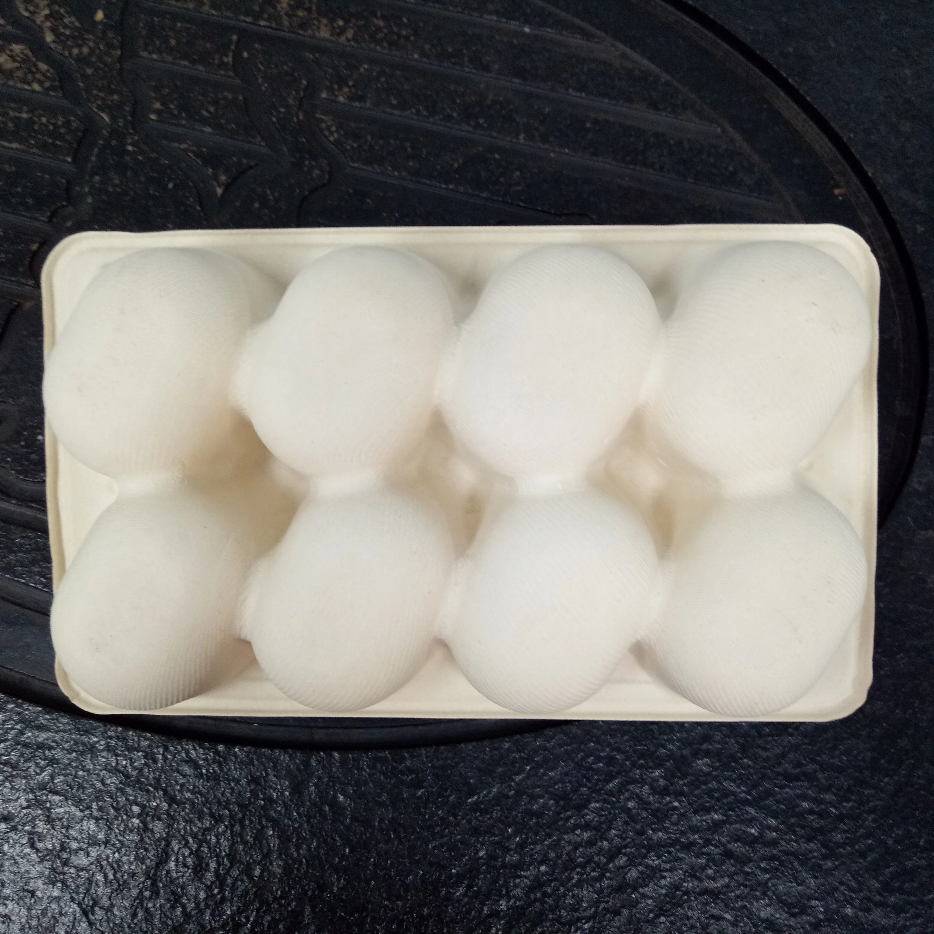 Custom Made High-End Pulp Molded Package Non-Pollution Low MOQ Sugarcane Bagasse Foam Kiwi Fruit Protective Filler Packaging Box