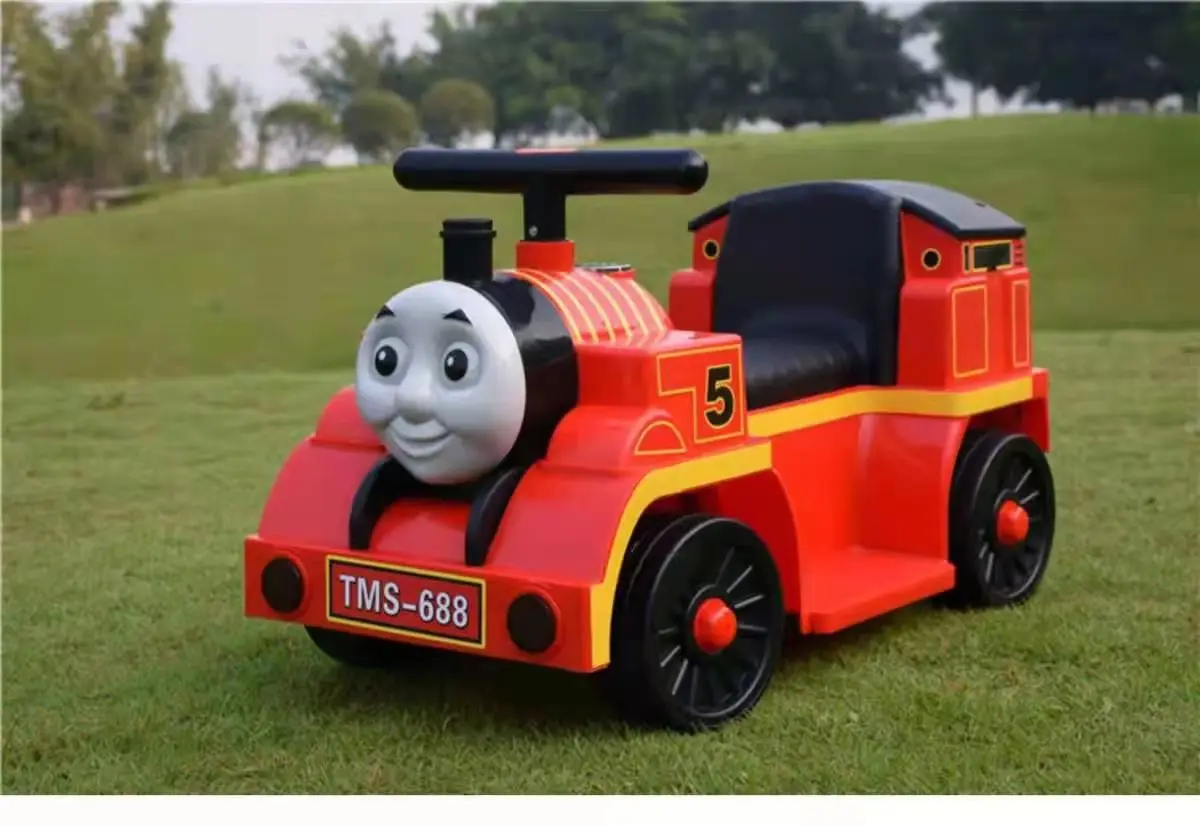 Четырехколесный игрушечный автомобиль для раннего развития, модель поезда, детский игрушечный автомобиль с одним кликом, начните с музыки