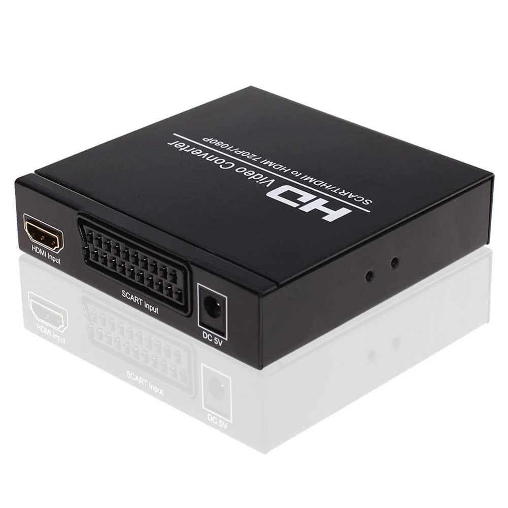 Преобразователь сигнала HDMl в CVBS портативный Преобразователь Scart RGB в MI-совместимый преобразователь с экстрактором аудио RGB Scart конвертер