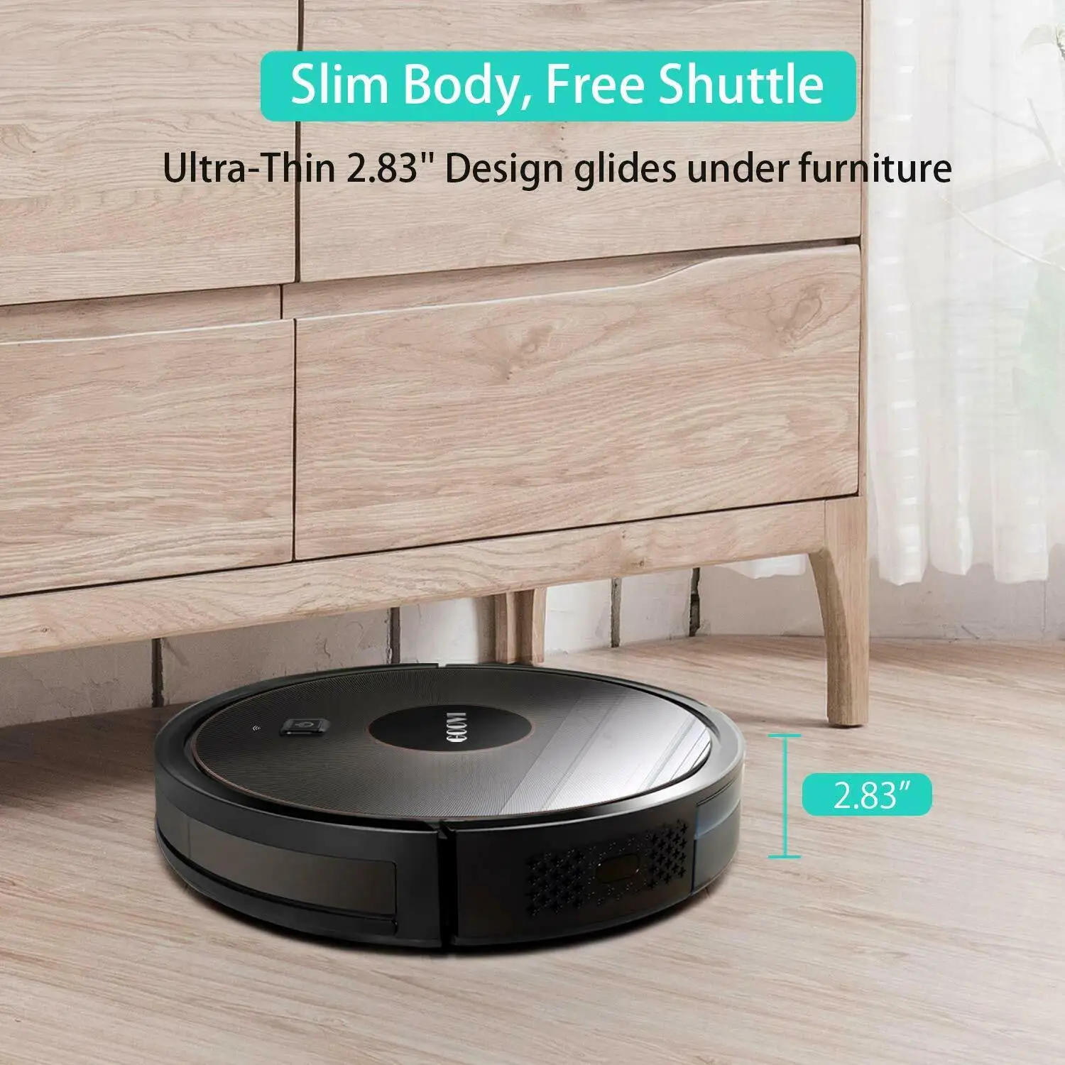 GOOVI 1600Pa Wifi App интеллектуальный автоматический пылесос для сухой и влажной