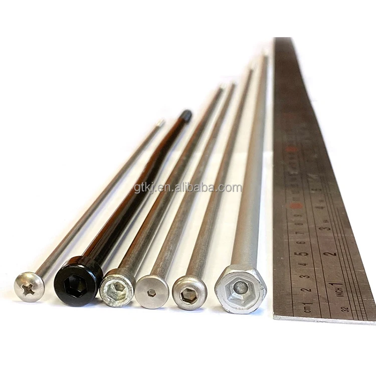 Custom M2 M3 M4 M6 M8 Steel Hex Flat Cup Head Carbon Steel Super Long Half Full Thread Long Bolts