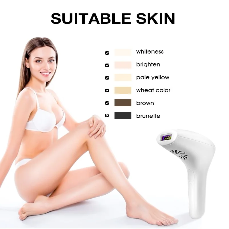 
Portable IPL Hair Removal with Replaceable Lamp Head Painless Permanent Hair Removal for whole Body 