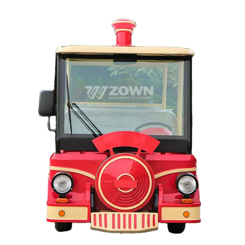 Customizable New Design Classic Red Color Multi-seat Electric Sightseeing Bus with CE Certification and Motor