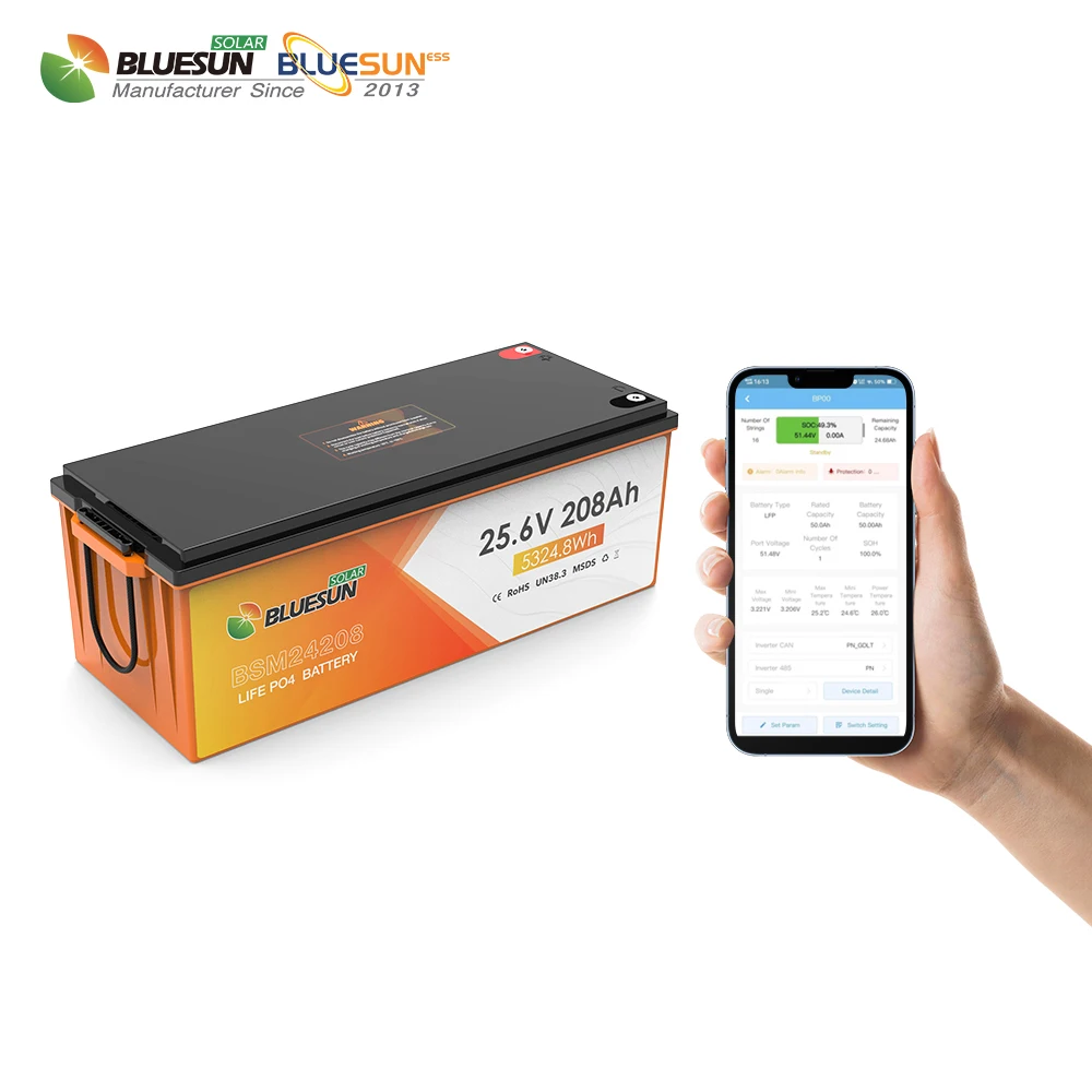 LiFePo4 Battery 12V 24V 100Ah 200Ah 300Ah Bluetooth IP65 Waterproof Heating Balance Solar Battery For Home Energy Storage