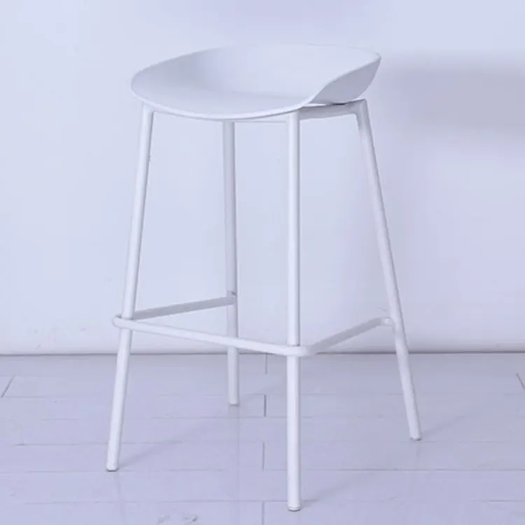 modern furniture sillas para plastic seat high tabouret metal bar chair stool