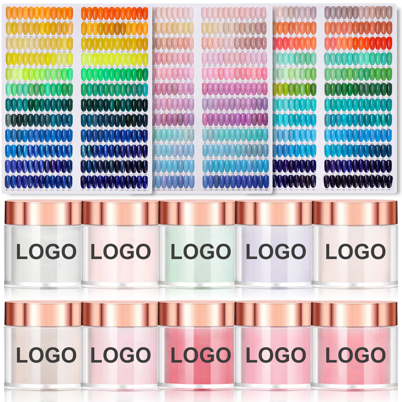 Acrylic Powder Custom Private Label 300+ Colors Wholesale Private Logo Nail Acrylic Powder For Nail Extension Dipping Powder