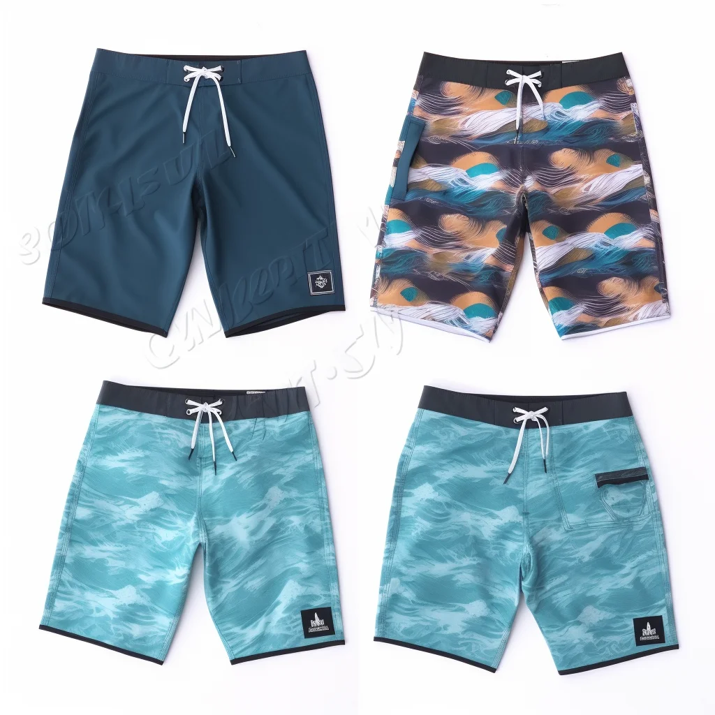 Custom Polyester Beach Shorts Men Surfing Board Shorts Swimwear Swimsuit Shorts Swim Trunks