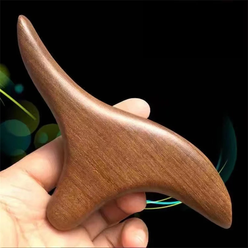 Natural Handmade Wooden Guasha Board-Wooden Gua Sha Reflexology Tool Triangle Massager For Acupuncture Point Massage