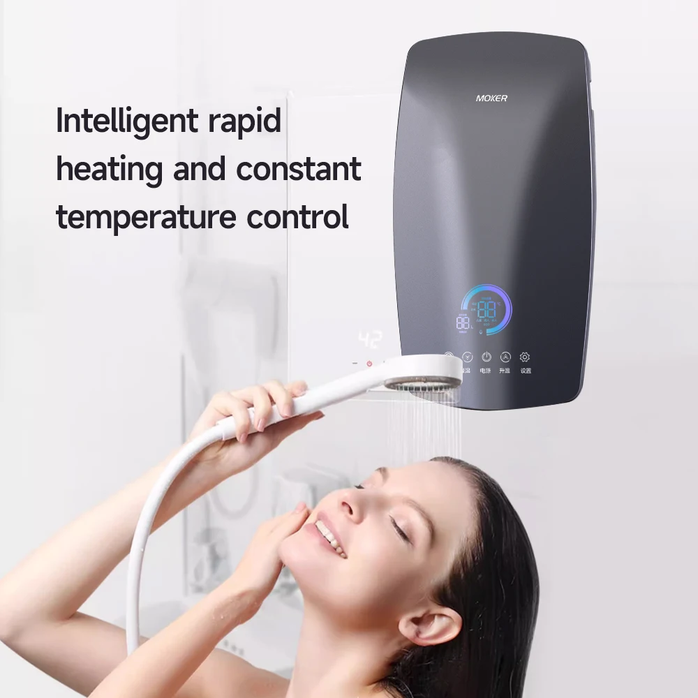 5500w Hot Water Fast Heating Kitchen Shower Geyser Mini Instant Water Heater Electric with Built in Booster Pump